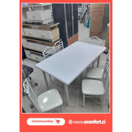 La table Blanche + 6 chaises