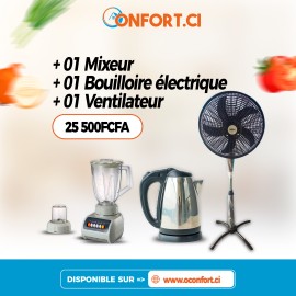 Offre de Mixeur + Bouilloire + Ventilateur