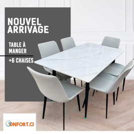 Ensemble de 6 chaises de table à manger